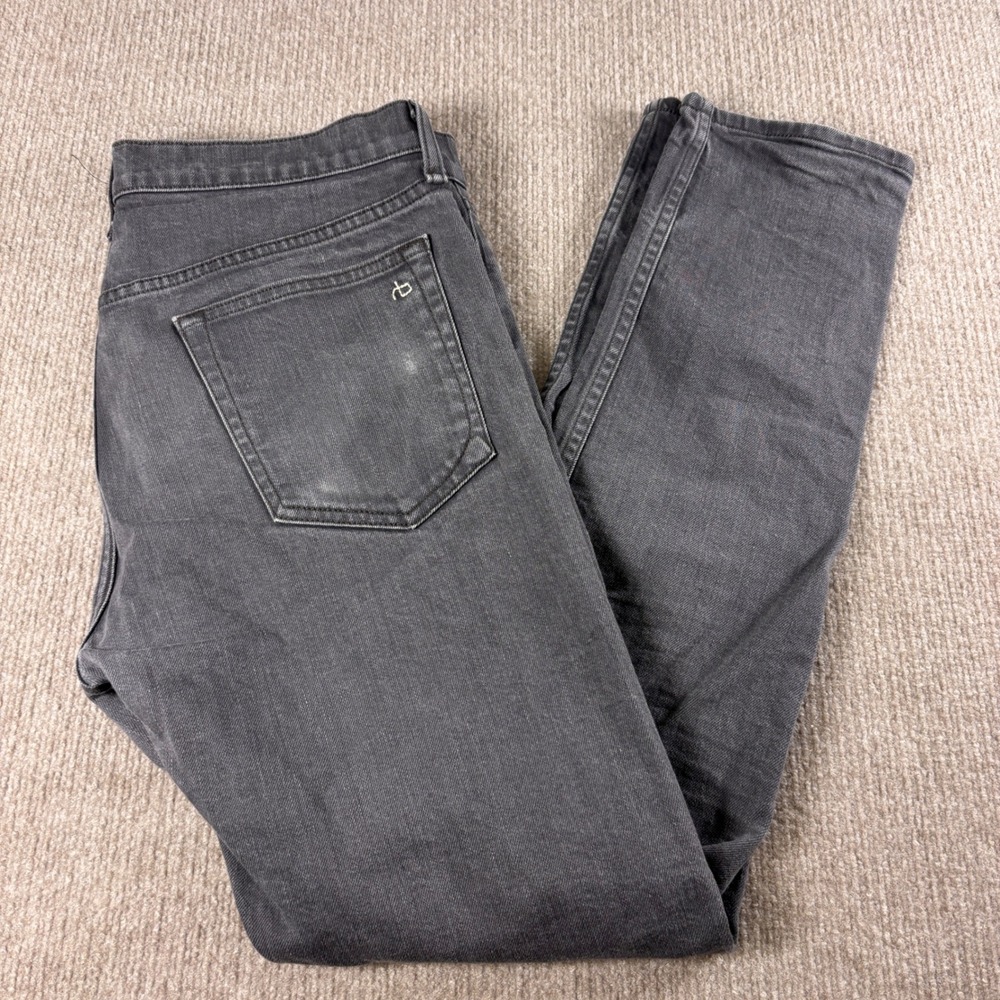 Rag & Bone Gray Fit 2 Slim 5-Pocket Standard Issue Jeans Men's Size 33x31 EUC